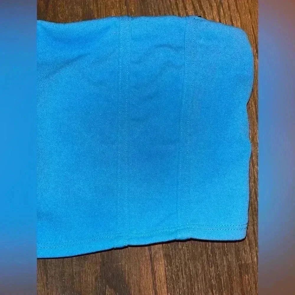NWT Blue Bandeau Top Size XL  Layering, Strapless,‎ Comfort, Basic A22 - Picture 2 of 5